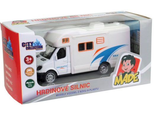 10699 - Obytné auto kovové, zpětný chod, 11 cm