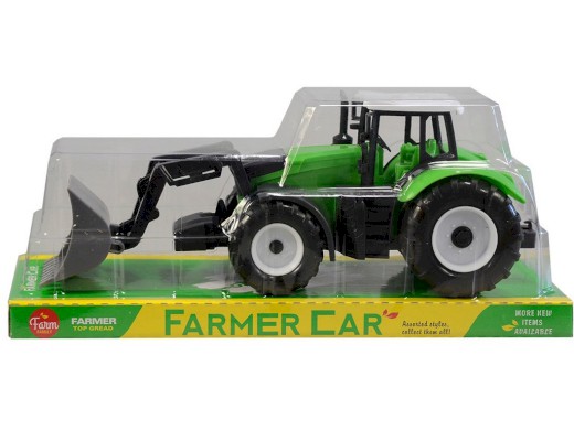 07774 - Traktor s nástrojem, na setrvačník, 10x29x9cm