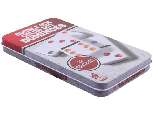 02516 - Domino v kovovém boxu 28 ks, 19x11cm