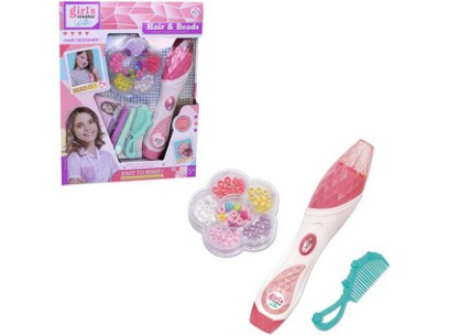 16101 - Souprava k zaplétání korálků do vlasů, 28,5 x 5,2 x 33,8 cm
