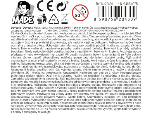 Traktor s vlečkou, šroubovací, 32,5 x 12 x 13 cm