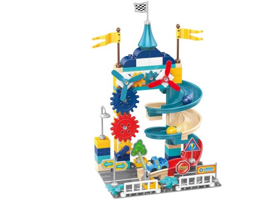 11506 - Kostky s kuličkodráhou, 110 ks, 43 x 26 x 26 cm