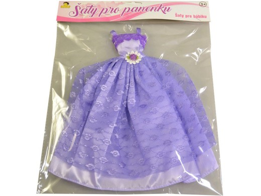 59728 - Šaty plesové pro panenku, 21 druhů - mix, 26 cm