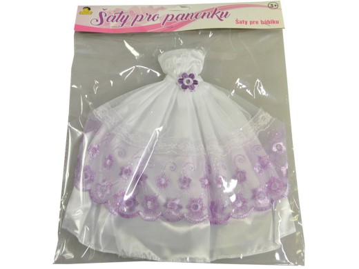 59728 - Šaty plesové pro panenku, 21 druhů - mix, 26 cm