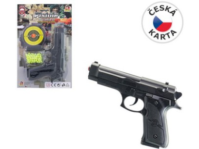 67509 - Pistolka na kartě s náhradními kuličkami