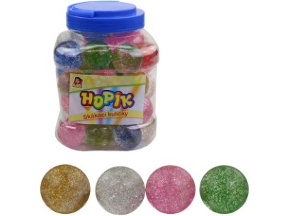 Hopskulka s třpytkami, 38 mm