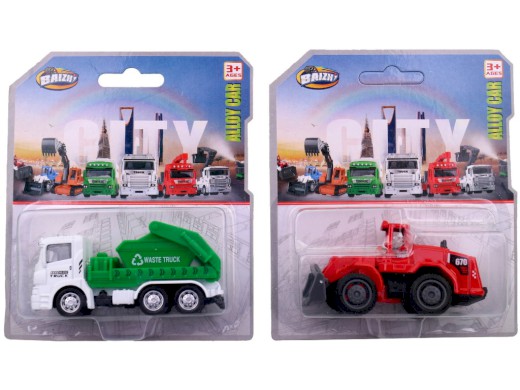 Auta stavební 6 druhů, 8,3 x 3,4 x 4,5 cm