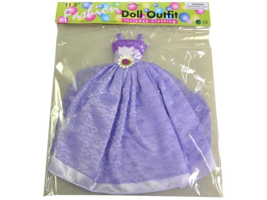 59728 - Šaty plesové pro panenku, 21 druhů - mix, 26 cm