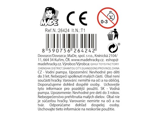 Vodní pumpa, 12 ks v display boxu, 46 cm