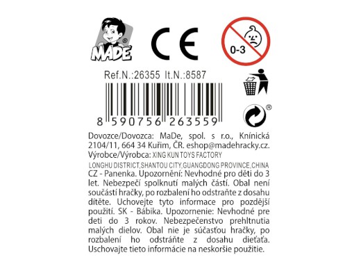 Panenka s pejskem, 12 ks v disply boxu