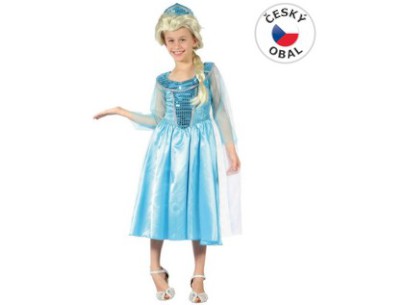 86064 - Kostým na karneval ledová princezna, 120-130cm