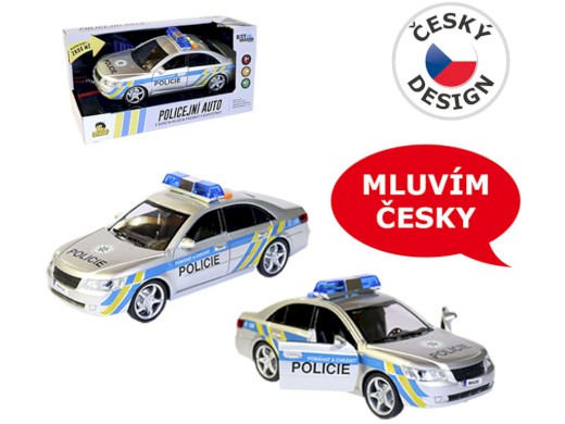 MaDe Auto Policejní s českým hlasem 24 cm