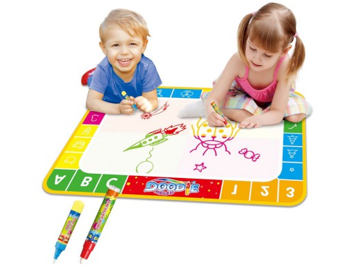 10909 - Kouzelné malování vodou - písmena a číslice, 74 x 49 cm