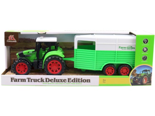 Traktor s přívěsem, 40 x 10 x 14cm