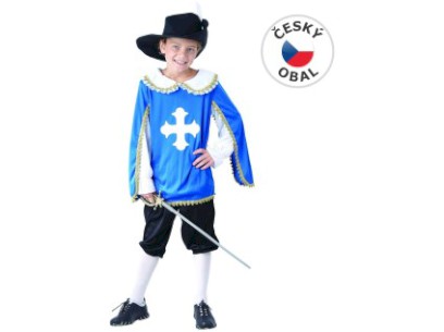 09496 - Šaty na karneval - mušketýr, 120 - 130 cm