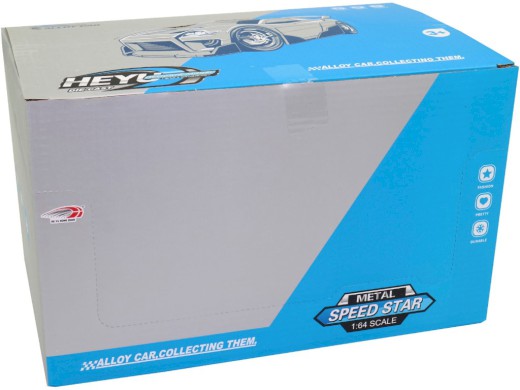 Autíčka 48 kusů v display boxu, 7,5 x 3 x 2,5 cm