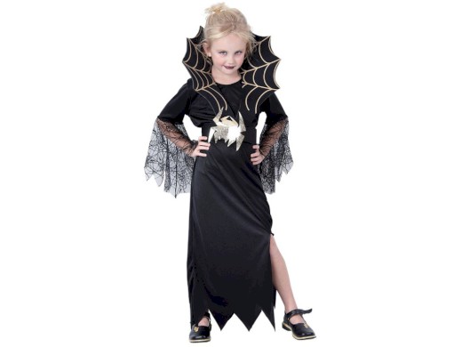 82491 - Kostým na karneval - Černá královna, 130-140 cm