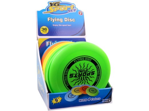 Létající talíř 36 kusů v display boxu, 23 cm