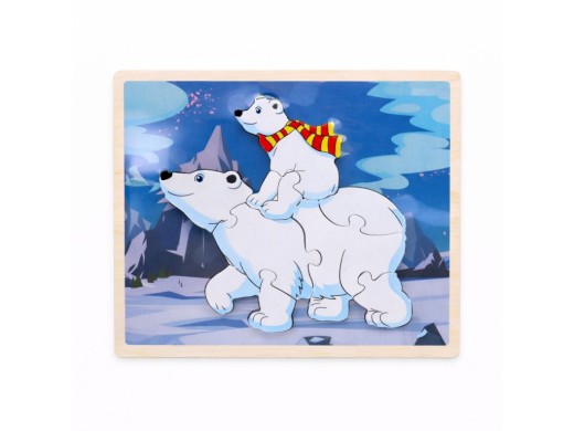 Puzzle zvířátka, 22,5 x 14,5 cm