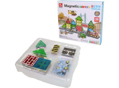 90272-31534 Magnetické stavebnice dráha, 30 dílů