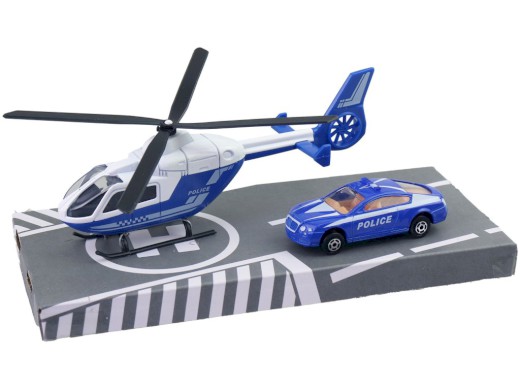 Záchranářská sada, vrtulník a auto