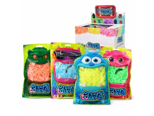 Červi v sáčku, svítí ve tmě, 18 x 13 cm