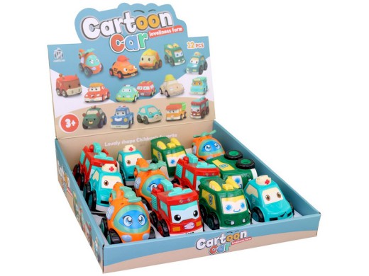 13832 - Dopravní prostředky na setrvačník, 10 x 6,5 x 7,5 cm