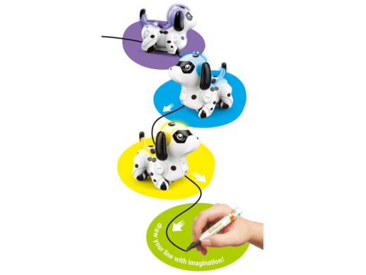 03364 - Pejsek, jezdící po namalované čáře