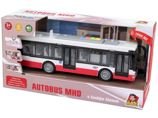 09022 - Autobus na setrvačník, mluví česky, hlásí zastávky, CZ design