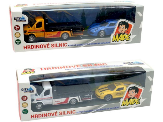 14855 - Auto odtahovka kovové, na zpětný chod, 22 x 5,5 x 5,5 cm