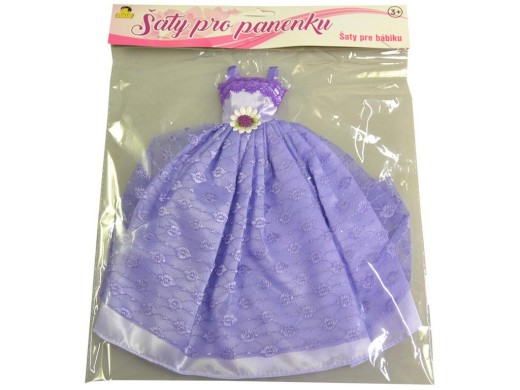59728 - Šaty plesové pro panenku, 21 druhů - mix, 26 cm