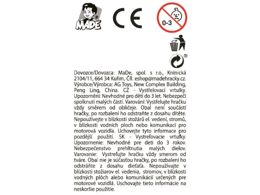 Vystřelovací vrtulky, 6 ks v display boxu