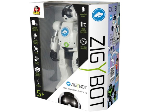 01888 - MaDe robot Zigy černá
