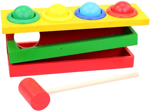 20264 - Dřevěná zatloukačka, 20 x 8 x 8,5 cm