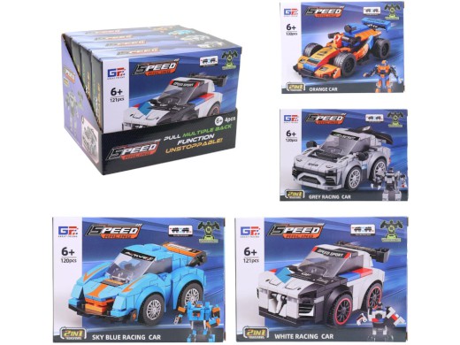 Měnící se robot, 4 ks v display boxu