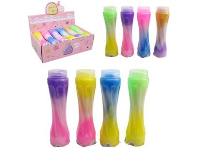 18888 - Láhev putty - dvoubarevná,  mix barev, 16 x 4 cm