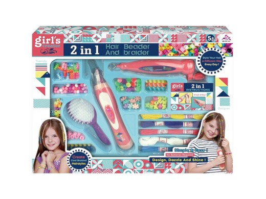 12406 - Souprava korálků k zaplétání do vlasů