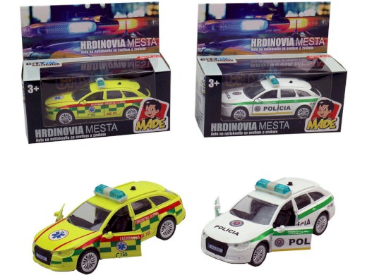06442 - Policie, ambulance,SK 11cm, pullback