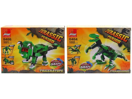 Kostky dinosaurus, 8 ks v display boxu