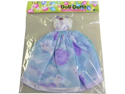 59728 - Šaty plesové pro panenku, 21 druhů - mix, 26 cm