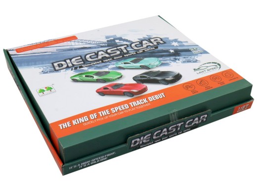 14697 - Auto sportovní, kovové, otevírací dveře, 16 x 7 x 4 cm