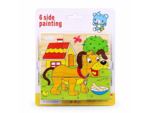 Obrázkové dřevěné kostky