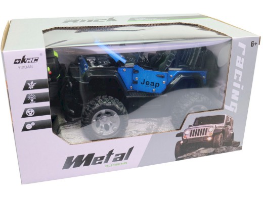 15758 - Jeep na dálkové ovládání, otvírací dveře, 13 x 20 x 12 cm