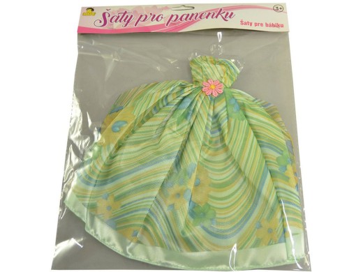 59728 - Šaty plesové pro panenku, 21 druhů - mix, 26 cm