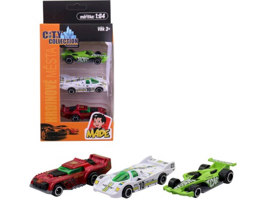 Auta kovová, závodní, 2 druhy