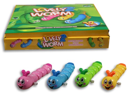 93581 - Červ na klíček 14 cm, 12 ks v boxu