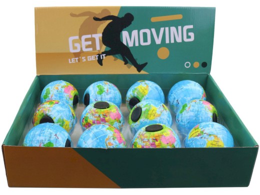 Míček spiner planeta, 12 ks v display boxu, 8 cm