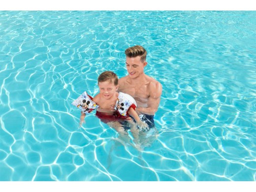 BW91002 - Nafukovací rukávky Mickey, 23 cm x 15 cm