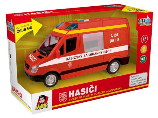 MaDe Hašičská dodávka na setrvačník se zvukem