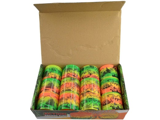 10512 - Pružina s dinosarury 6,5 cm, 12 ks v boxu